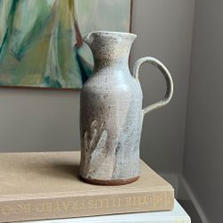Handcrafted Pitcher Style Vase ( H9.5" ) firm on price 