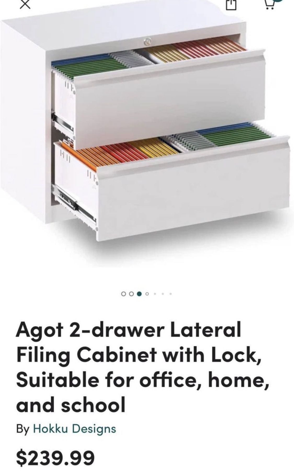 Brand New 2-Drawer Filing Cabinet