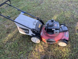 Lawn Mower Self Propelled Rear Bagger My her Stars Easy Runs Strong 