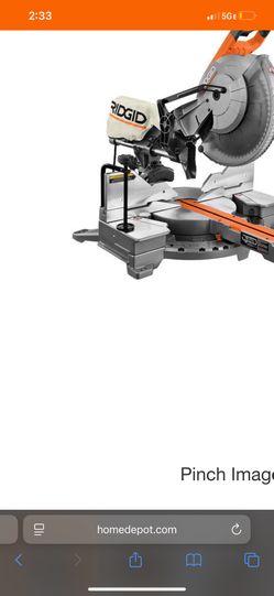 Ridgid Chop Saw Miter 12” Used With Stand