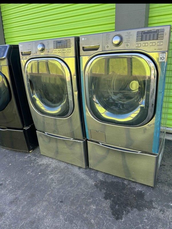 Washer And Gas Dryer Good Condition 3month Warranty Delivery Aviable