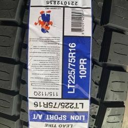225/75/16 AT Tires 