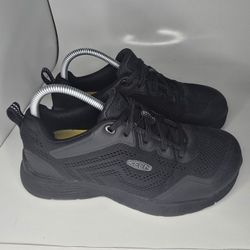 KEEN Utility Men’s Work Shoes Size 8M Black EH ASTM F2413 Slip Resistant Safety Toe
