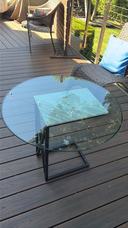 Glass table top