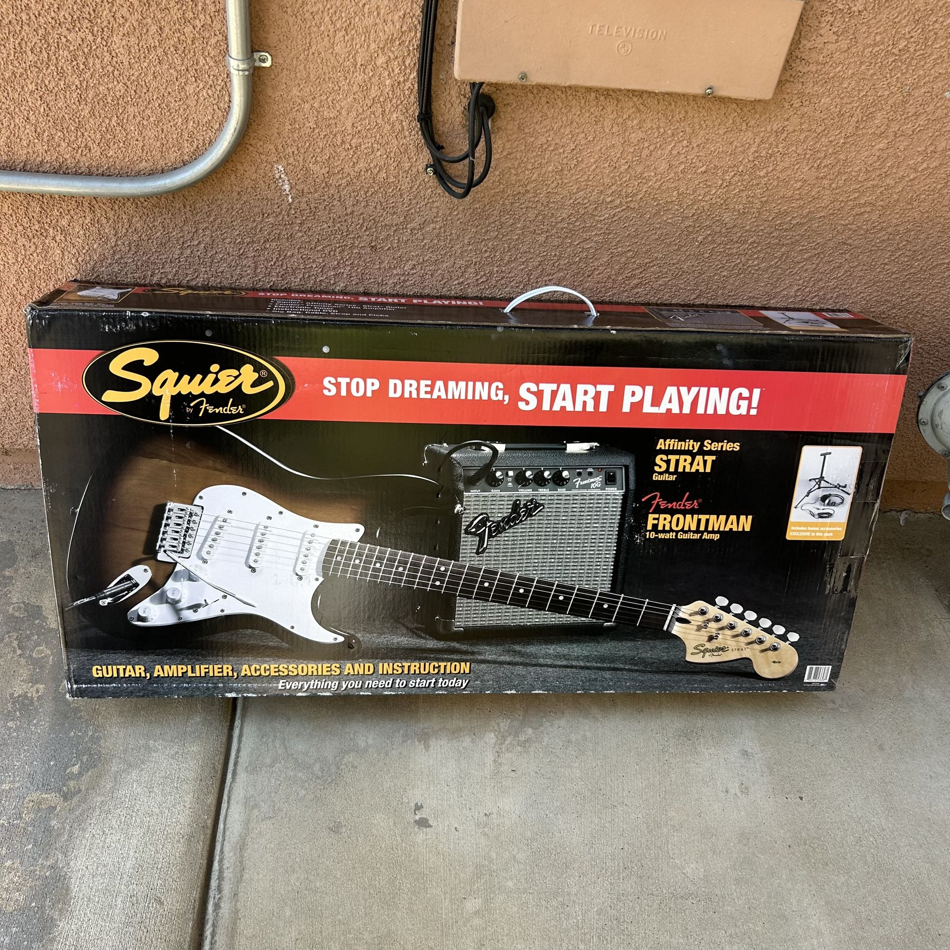 New Fender squier Strat with amp