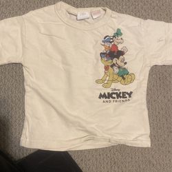 Zara Baby Boy Mickey T Shirt 12-18 M