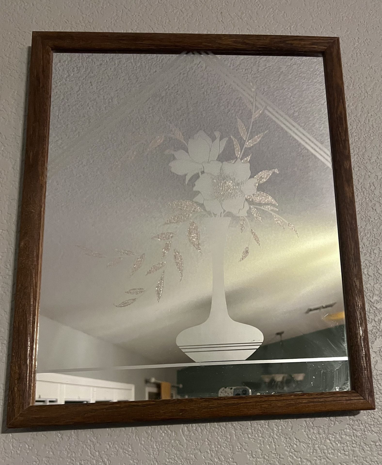 Vintage Etched Mirror