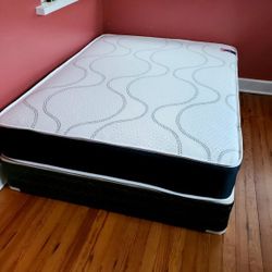 NEW FULL-SIZE MATTRESS AND BOX SPRING - 2PC