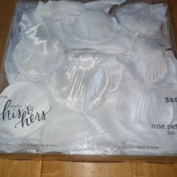 Flower girl accessories silk basket, faux flower petals & paper parasol

Condition for all items is used
$20 for any two items or bundle more to save
