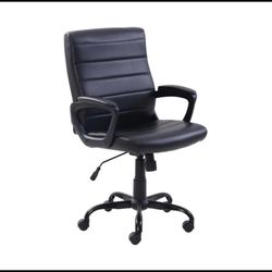 Mainstays Black Bonded Leather Office Chair 