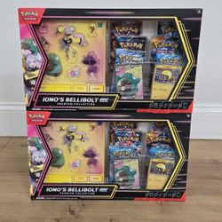 For Sale:
Brand New in Box Pokemon Trading Card Game TCG Iono’s Bellibolt EX Premium Collection