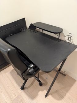 Desk and office chair