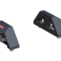 CURT 16024 A30 Replacement Chevrolet Silverado, GMC Sierra 2500, 3500 HD Puck 5th Wheel Legs, 30,000 Lbs, Carbide Black, Hitch Head Required