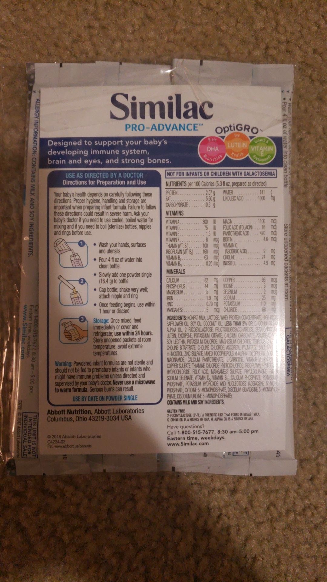 Similac pro cheap advance packets
