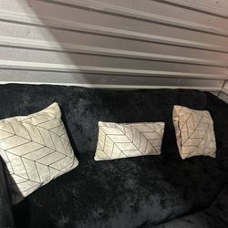 Black Couch Set 