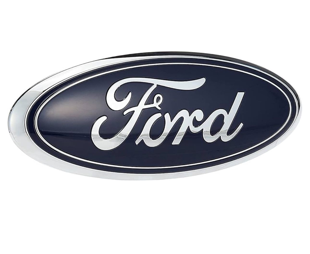 Genuine Ford Nameplate (AA8Z-(contact info removed)-A) DARK BLUE, 9 x 3.5 INCHES, New