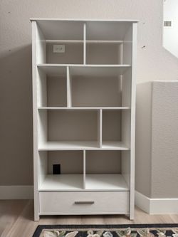 White High Gloss Bookcase