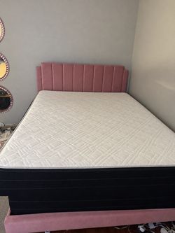 Queen size pink bed frame