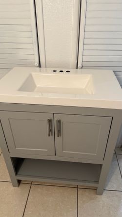 Bathroom Cabinet Grey