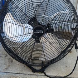 High velocity floor fan