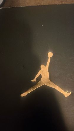 Air Jordan Sneaker Box Black and Gold