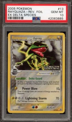 Pokemon Rayquaza EX Delta Species Reverse Holo Rare 13/113 PSA 10 Gem Mint Pokémon 