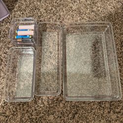 Acrylic Storage Organizers With Some New Batteries 