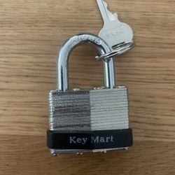 Steel Padlock and Key
