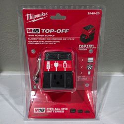 Milwaukee
M18 18-Volt Lithium-Ion 175-Watt Powered Compact Inverter for M18 Batteries (Tool-Only)