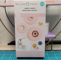We R Memory Keepers Button Press Inserts Pink
