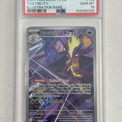Pokemon PSA 10 GEM MINT TOXTRICITY graded Slab