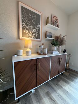 Mid-Century Modern Sideboard Buffet Cabinet