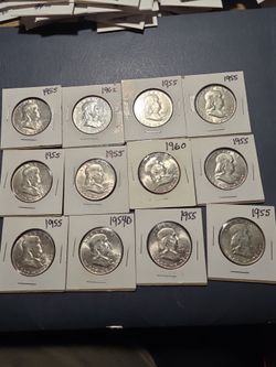 Collectible Coins Benjamin Franklin Halves