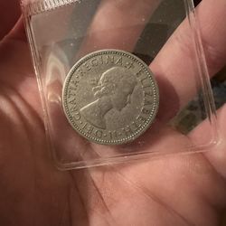 1962 Two Shillings Coin