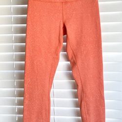 **EUC** Lululemon Wunder Under Leggings - Size 6 - High-Rise - Yoga - Coral
