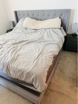 King size Bed frame gray