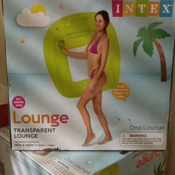 Intex Inflatable Green Transparent Pool Lounge Mat, 41" x 40"