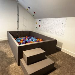 BRAND NEW CUSTOM FOAM/BALL PIT! (foam cubes sold separately)