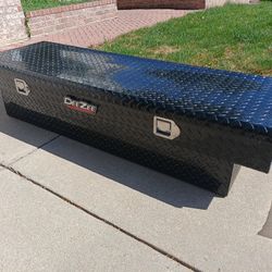 DEEZEE BK TB Red Series Single Lid Mid Size Truck Toolbox 63.5" x 21" x 14" tall w Keys