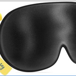 Brand New 100% Silk Sleep Mask Adjustable Eye Mask, Black