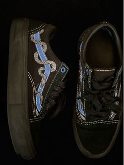 BREANA GEERING X SKATE OLD SKOOL 'BLACK BLUE SNAKE'