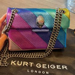 KURT GEIGER LONDON   MINI LEATHER KENSINGTON BAG