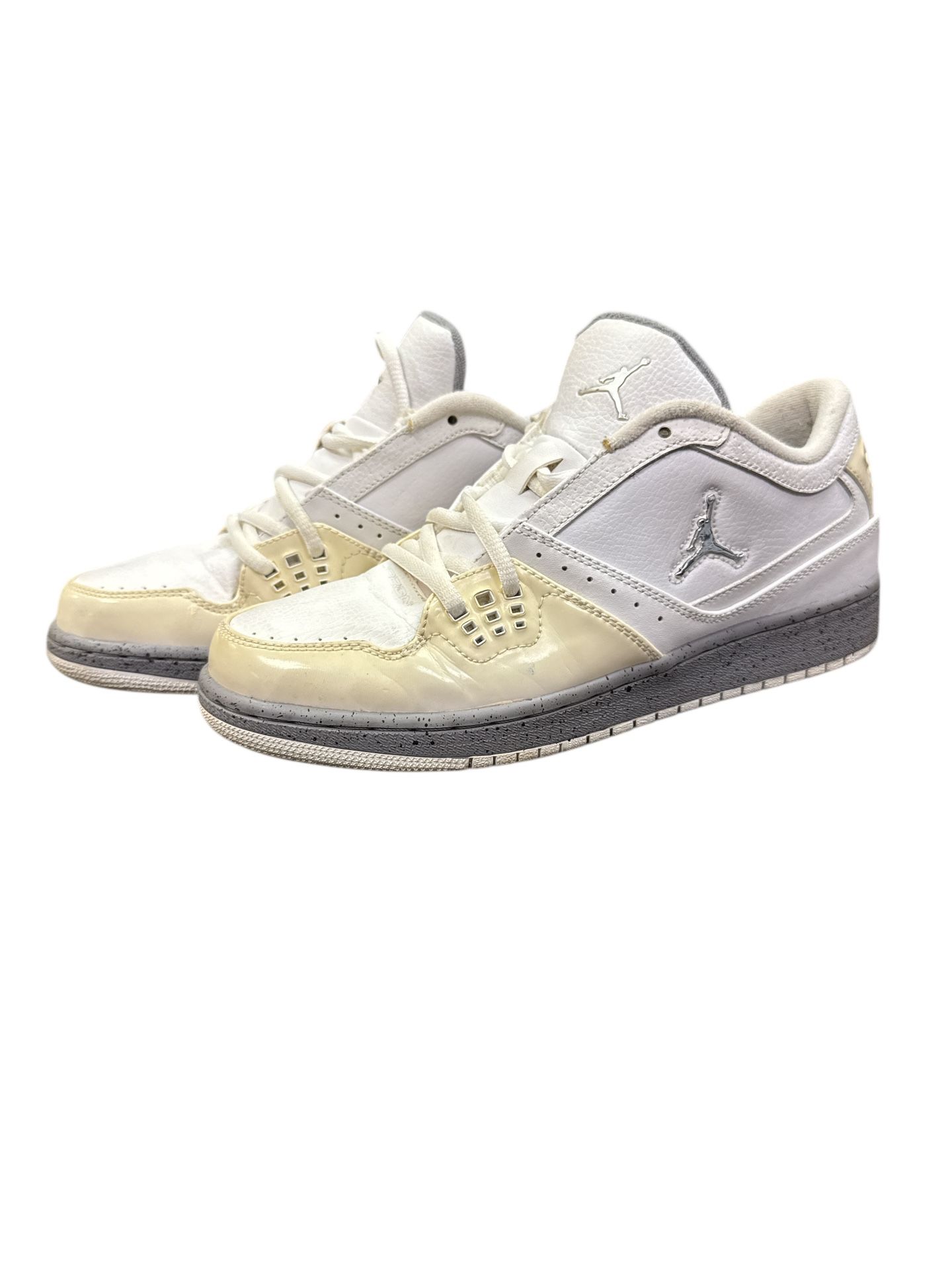 Nike Boys Air Jordan 1 Flight 351026-107 White Basketball Shoes Sneakers Sz 7Y