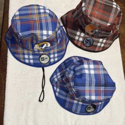 3 Lot Buckets Hats NFL New With Tags 