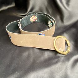 Vintage Velvet Floral Belt 