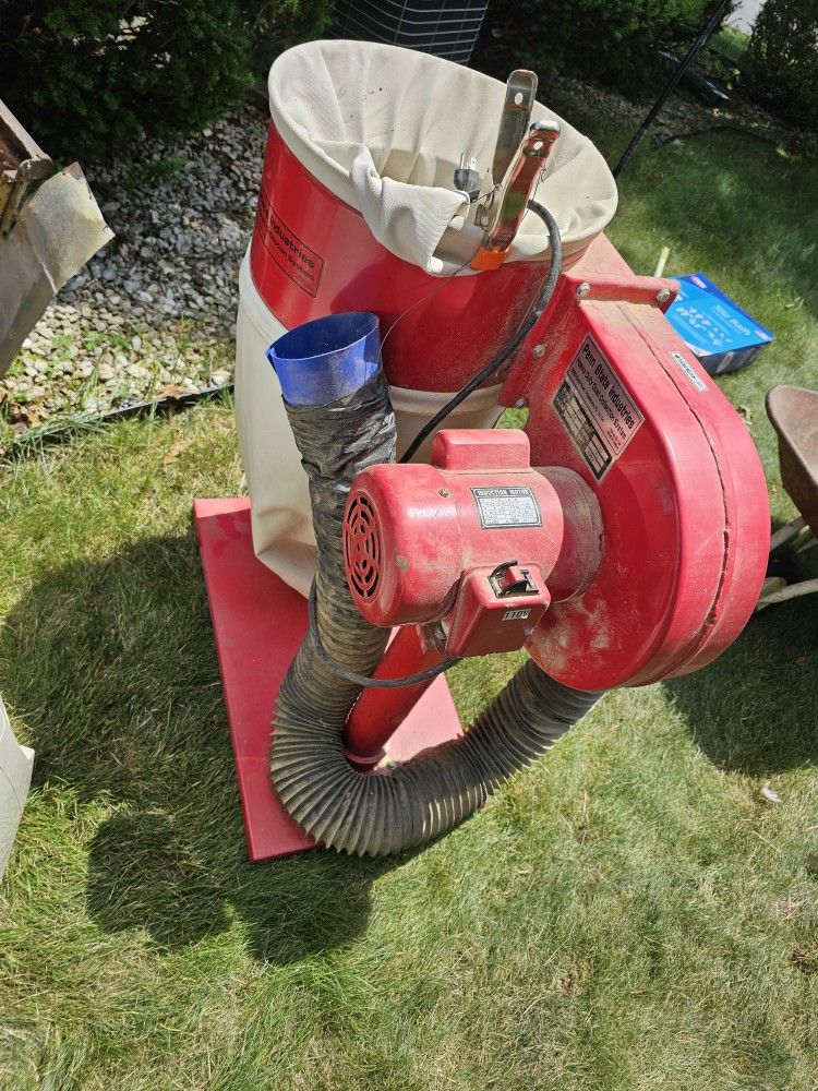 PENN STATE INDUSTRY 1HP HEAVY DUTY DUST COLLECTION SYSTEM, WOOD WORKING, LIKE NEW, 1989