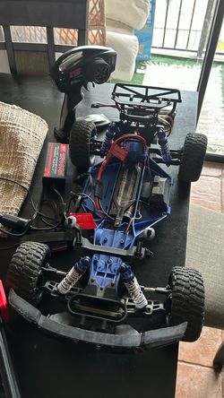 Traxxas RC Car with Remote and Charger and parts