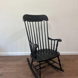 NY: Vintage Black Rocking Chair