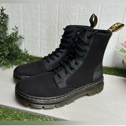 DR.MARTENS COMBS POLY CASUAL BOOTS Black Extra Tough Poly+Rubbery men 10 unisex