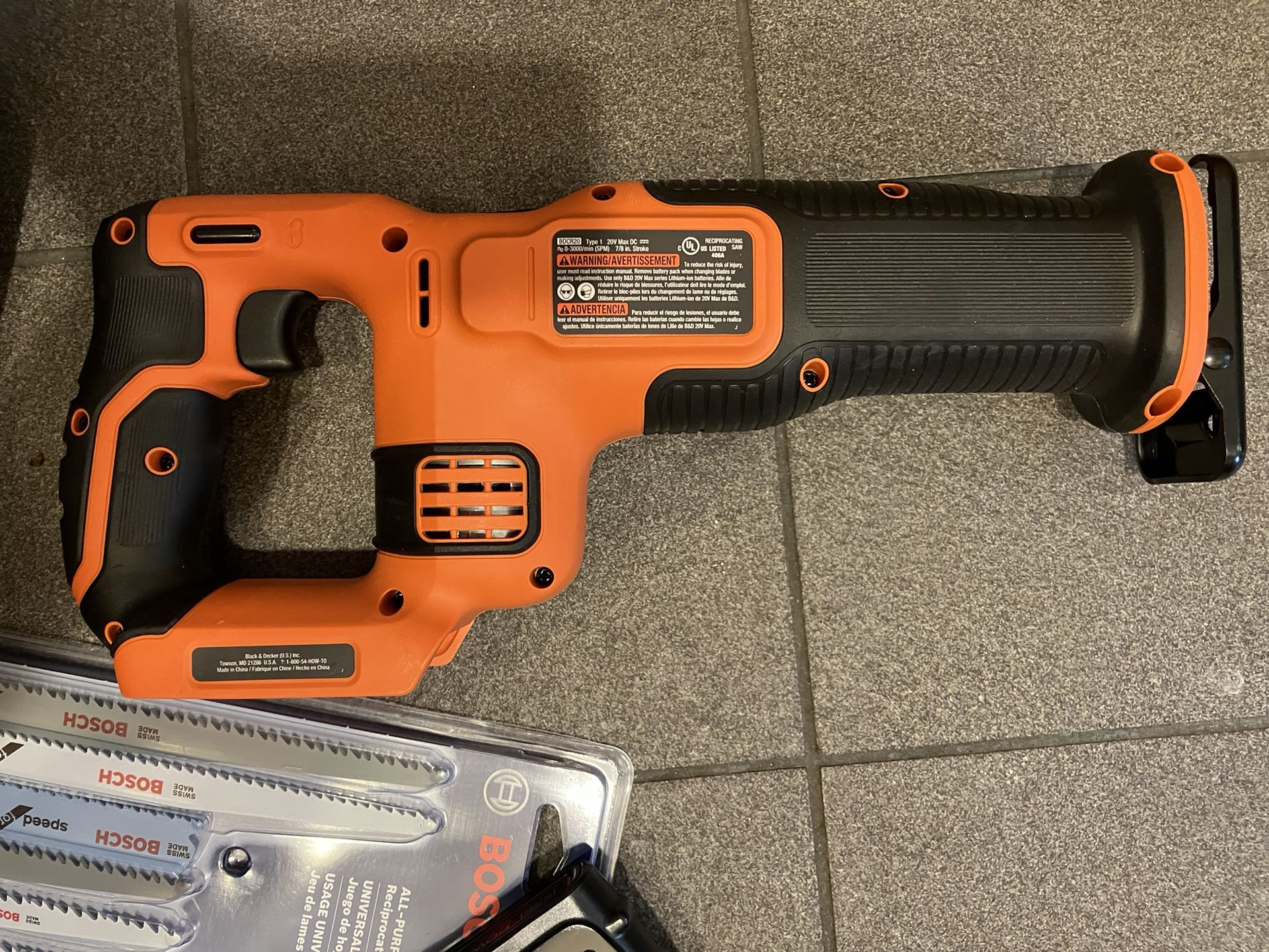 Tools: Black and decker power saw, hand saw and black and decker batteries  and saw blades for Sale in Queens, NY OfferUp
